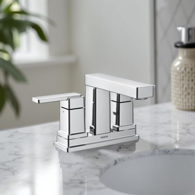 Click here to see Moen 6815 Moen Iver Centerset Two-Handle Bathroom Faucet, ADA, WaterSense, 1 GPM, Chrome - 6815