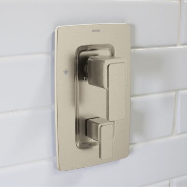 Click here to see Moen T2570BN Moen Iver Posi-Temp Three-Function Diverter Pressure Balancing Valve Trim, ADA, Brushed Nickel - T2570BN