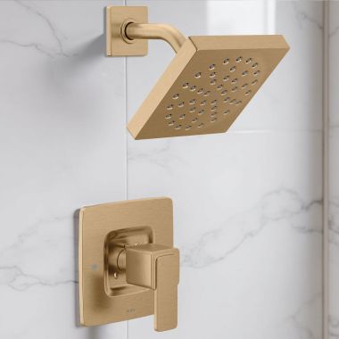 Click here to see Moen T2672EPBZG Moen Iver Posi-Temp Shower Only Trim, 1.75 GPM, WaterSense, ADA, Bronzed Gold - T2672EPBZG