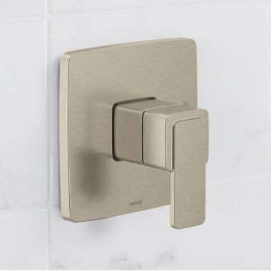 Click here to see Moen UT2571BN Moen Iver M-Core 2 Single Handle Pressure Balance Valve Trim, Lever Handle, Brushed Nickel - UT2571BN