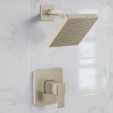 Click here to see Moen UT2672EPBN Moen Iver M-Core 2 Series Shower Trim with Temperature Control Cartridge, ADA, 1.75 GPM, Brushed Nickel - UT2672EPBN