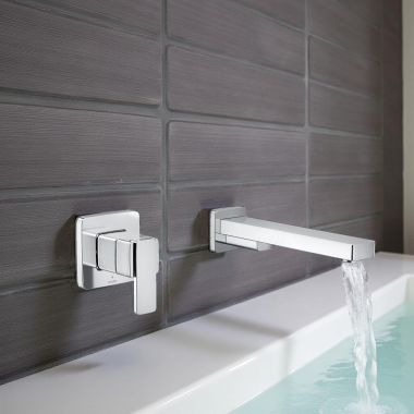 Click here to see Moen WT694 Moen Iver One-Handle Tub Filler Trim, Wall-Mount, ADA, 8 GPM, Chrome - WT694 