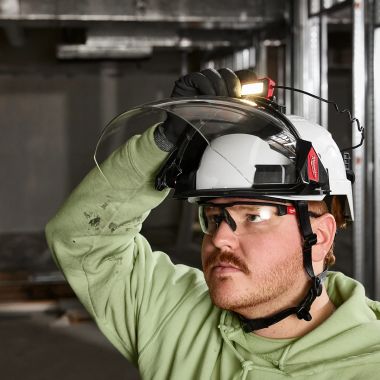 Click here to see Milwaukee 48-73-1422 Milwaukee BOLT Gasketed Full Face Shield with Clear Dual Coat Lens - 48-73-1422