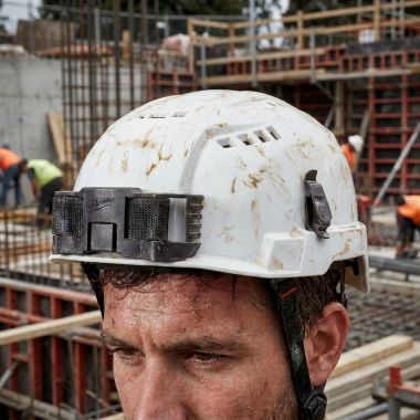 Click here to see Milwaukee 48-73-1350 MILWAUKEE 48-73-1350 BOLT WHITE VENTED SAFETY HELMET W/ IMPACT ARMOR LINER (USA)- TYPE 2,