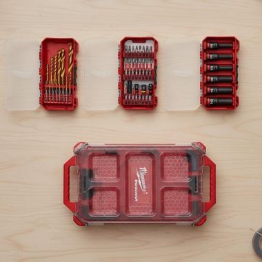 Click here to see Milwaukee 48-32-5162 Milwaukee SHOCKWAVE Impact Duty 60-Piece Drill, Drive and Fasten Set with PACKOUT Organizer - 48-32-5162 