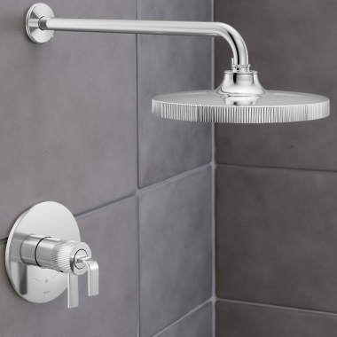 Click here to see Moen UTS4582EP Moen Cambium M-CORE 4-Series, Shower Trim with Two Lever Handles, 1.75 GPM, Chrome - UTS4582EP