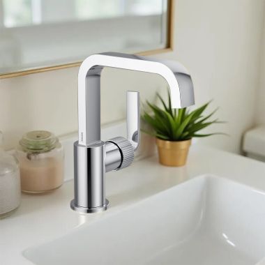 Click here to see Moen S5748 Moen Cambium Single-Handle Bathroom Faucet, Duralast Cartridge, ADA, WaterSense, 1.2 GPM, Chrome - S5748