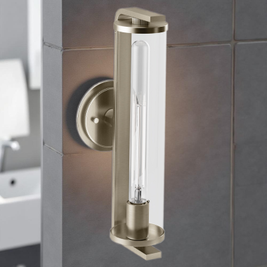 Click here to see Moen YB0657BN Moen Cambium One Globe Bath Light, Small, ETL, Steel/Glass, 120V, 100W, Brushed Nickel - YB0657BN