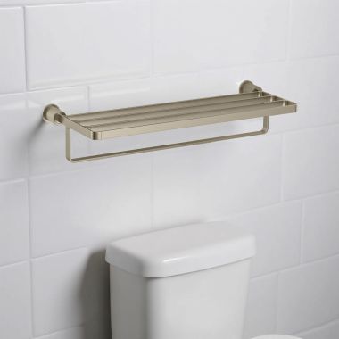 Click here to see Moen YB0694BN Moen Cambium Towel Shelf, Brushed Nickel - YB0694BN