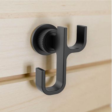 Click here to see Moen YB0602BL Moen Cambium Double Robe Hook, Matte Black - YB0602BL