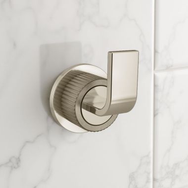 Click here to see Moen YB0603NLBN Moen Cambium Single Robe Hook, Brushed Nickel/Polished Nickel - YB0603NLBN