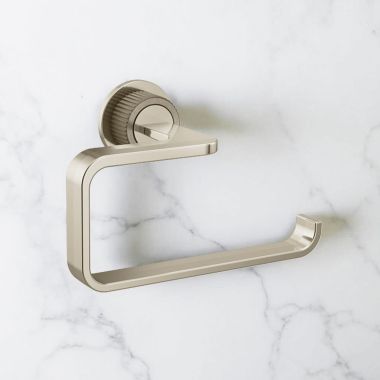 Click here to see Moen YB0609NLBN Moen Cambium 6” Single Toilet Paper Holder, Brushed Nickel/Polished Nickel - YB0609NLBN 