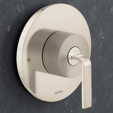 Click here to see Moen UTS22581NLBN Moen Cambium M-CORE 2-Series Single-Handle Tub/Shower Valve Trim, ADA, Brushed Nickel/Polished Nickel - UTS22581NLBN