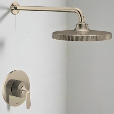 Click here to see Moen UTS22582EPBN Moen Cambium M-CORE 2-Series Single-Handle Shower Trim, ADA, 1.75 GPM, Brushed Nickel - UTS22582EPBN