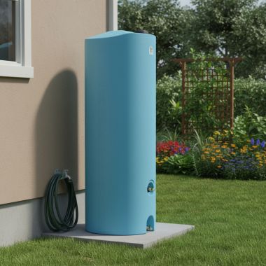 Click here to see  40-EW-0003 EWT 300-Gallon Emergency Water Storage Tank – Doorway, Roto-Molded, Top-Filling with Brass Spigot – 40-EWT-0003