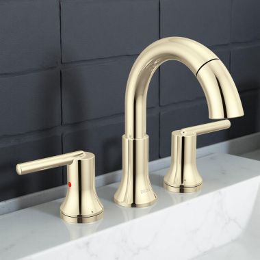Click here to see Delta 3559-PNPD-DST Delta Trinsic Two-Handle Pull-Down Bathroom Faucet with MagnaTite Magnetic Docking, ADA, 1.2 GPM, Polished Nickel - 3559-PNPD-DST