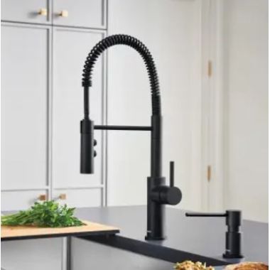 Click here to see  443032 Blanco Catris Pull-Down Kitchen Faucet, Swivel Spout, 1.5 GPM, Matte Black - 443032