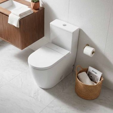 Click here to see  21890120U2 Duravit ME by Starck 0.92/1.32 GPF Dual Flush One-Piece Rimless Toilet Only, White - 21890120U2 