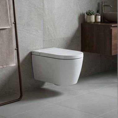 Click here to see Duravit 2510092092 Duravit ME by Stark 0.8/1.28 GPF Wall Mounted One Piece Rimless Toilet, Ceramic, White - 2510092092