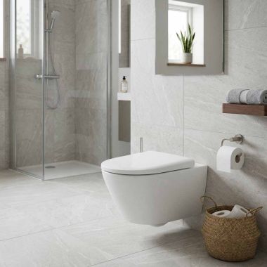 Click here to see  2577090092 Duravit D-Neo 1.28/0.8 GPF Rimless Wall Mounted Toilet, Ceramic, White - 2577090092 