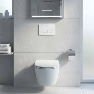 Click here to see  WD5008011090 Duravit DuraSystem Flush Actuator Plate For DuraSystem Carriers, White - WD5008011090