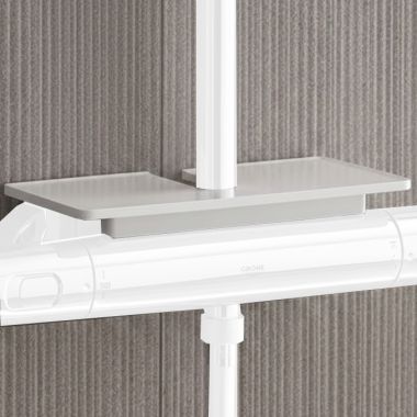 Click here to see Grohe 26362LN1 GROHE EasyReach Tray for Euphoria & Tempesta Shower Systems, White - 26362LN1
