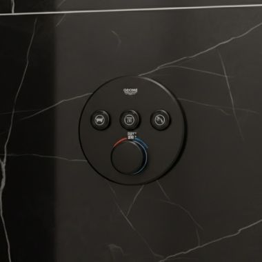 Click here to see  291382430 GROHE GROHTHERM SmartControl Triple Function Thermostatic Valve Trim With Control Module, 9.5 GPM, Matte Black - 291382430 