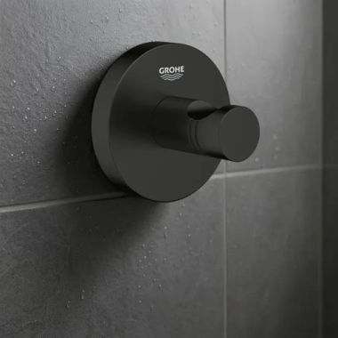 Click here to see  403642431 GROHE 403642431 MT BLK ESSENTIALS SERIES 1 ROBE HOOK