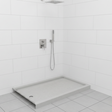 Click here to see Swanstone SR03260LM.226 SWANSTONE SR03260LM.226 BIRCH SWANSTONE SR-3260LM/RM ALCOVE SHWR PAN W/ LEFT-HAND DRAIN - 32