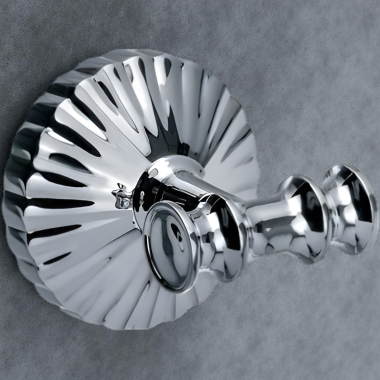 Click here to see JOERGER 637.00.022.000 Jorger Cronos Double Robe Hook, Chrome - 637.00.022.000