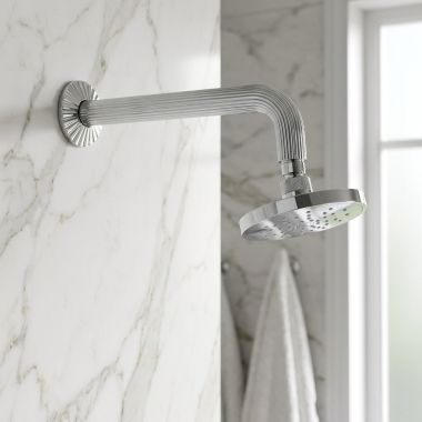 Click here to see JOERGER 637.13.625.000 Jorger Cronos 90 Degree Wall Shower Arm, Chrome - 637.13.625.000