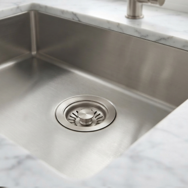 Click here to see Rohl 738STN Rohl Manual Strainer Basket without Remote Pop-Up, Satin Nickel -  738STN