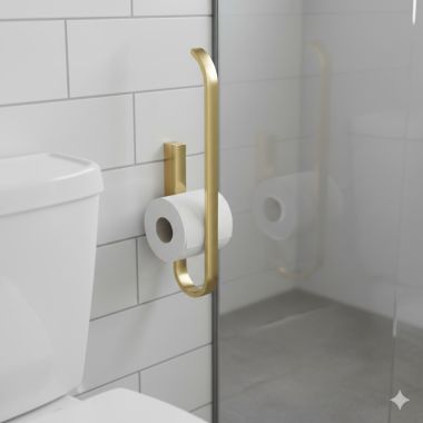 Click here to see Grohe 41067GN0 GROHE 41067GN0 BRUSHED COOL SUNRISE SELECTION SPARE TOILET PAPER HOLDER