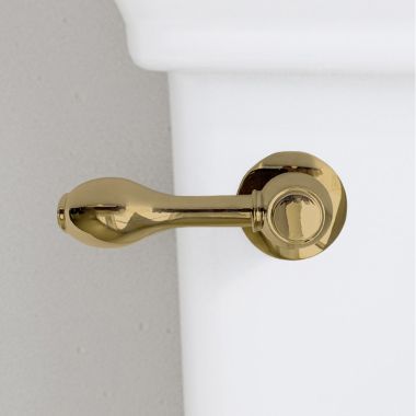 Click here to see Icera F-65.504 ICERA Front-Mount Lever for Left Hand Tanks, Polished Brass - F-65.504
