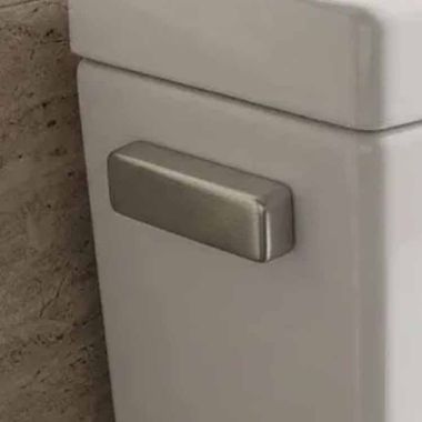 Click here to see Icera F-74.503 ICERA Side-Mount Lever For Left Hand Tanks, Satin Nickel - F-74.503