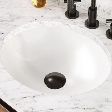 Click here to see Icera L-280.01 ICERA VANITY 17-1/4” x 14-3/8” Undermount Lavatory with Overflow, Medium, White - L-280.01