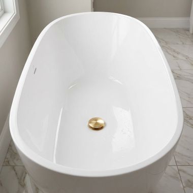 Click here to see Mountain Plumbing BDWOF-DS/CHBRZ Mountain Plumbing Freestanding Tub Docking Station Drain Kit, Champagne Bronze - BDWOF-DS/CHBRZ