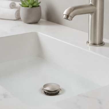 Click here to see Native DR120-BN Native Trails Dome Drain, Brushed Nickel - DR120-BN