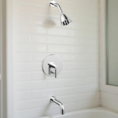 Click here to see Phylrich DPB2130-026 Phylrich Basic Tub and Shower Trim, 1.8 GPM, Lever Handle, Chrome - DPB2130-026