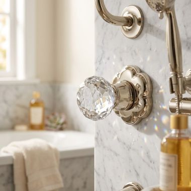 Click here to see   Jorger Florale Crystal Volume Control / Diverter Trim, Polished Nickel/Clear Crystal - 600.60.432.035-11