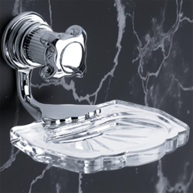 Click here to see   Jorger Aphrodite Soap Dish with Crystal Glass Tray, Chrome - 607.00.007.000