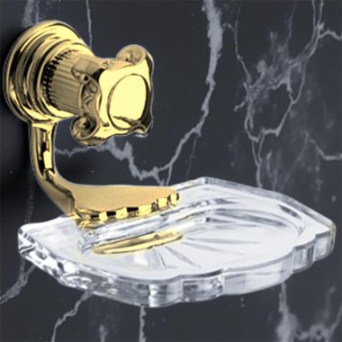 Click here to see   Joerger Aphrodite Soap Dish with Crystal Glass Tray, Bronze - 607.00.007.011