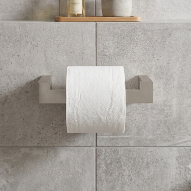 Click here to see   Rohl Wave Swing Arm Toilet Paper Holder with Lift Arm, Satin Nickel - QU420STN