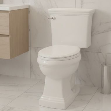 Click here to see   ICERA PRESLEY II Chair-Height Elongated Toilet Bowl, White - 6401.033.01