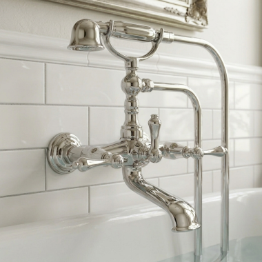 Click here to see   Newport Brass Seaport Exposed Tub and Hand Shower Set, Polished Nickel - 850-4283/15