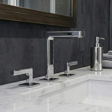 Click here to see Phlyrich  Phylrich Mix Two Handle Widespread Lavatory Faucet w/ Medium Spout, 1.2 GPM, Polished Chrome - 290-02-026