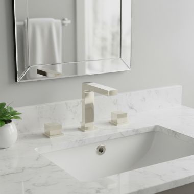 Click here to see   Phylrich Stria Two Handle Widespread Lavatory Faucet, 1.2 GPM, Burnished Nickel - 291-04-15B