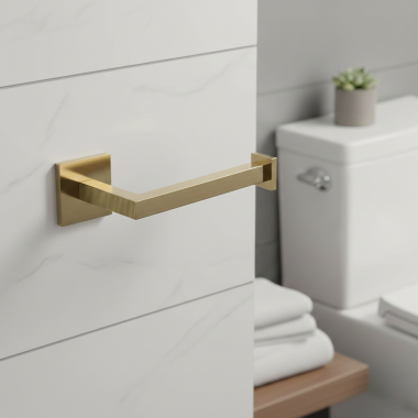 Click here to see   Phylrich Stria Single Post Toilet Paper Holder, Satin Brass - 291-74-004