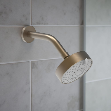 Click here to see   Phlyrich Round Contemporary 3-Function Shower Head, Old English Brass - K837-OEB