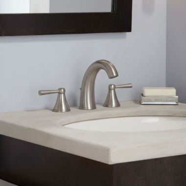 Click here to see   TOTO Silas Two-Handle Widespread Bathroom Faucet, Lever Handles, 1.2GPM, WaterSense, ADA, Brushed Nickel - TL210DD12#BN